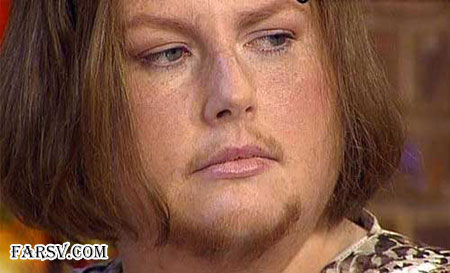 زنی با موهای کوتاه نکرده