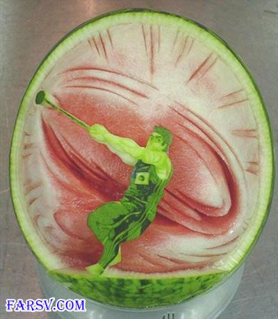 تزئین هندوانه شب یلدا