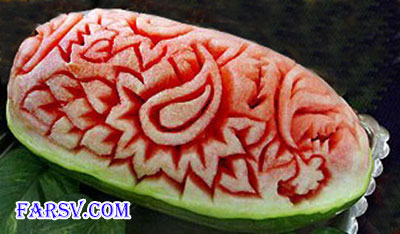 تزئین هندوانه شب یلدا