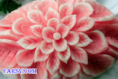 تزئین هندوانه شب یلدا