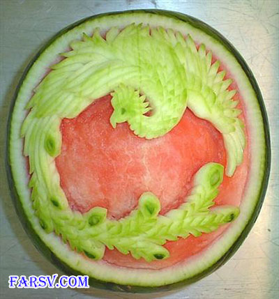 تزئین هندوانه شب یلدا