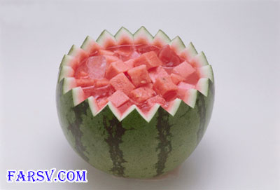 تزئین هندوانه شب یلدا