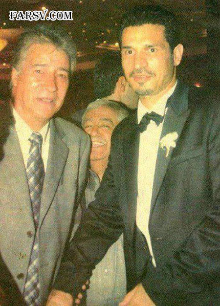 عکس ناصر حجازی در شب عروسی علی دایی