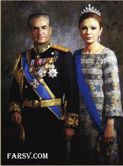 فرح دیبا و محمدرضا پهلوی