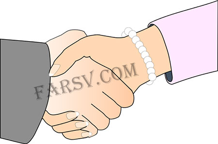 دست دادن و لمس کردن زن و مرد