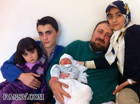 عکس جالب سید حسن خمینی و بچه هایش عکس سید حسن خمینی و فرزندانش