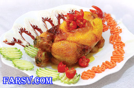 طرز تهیه مرغ بی استخوان - گالانتین مرغ