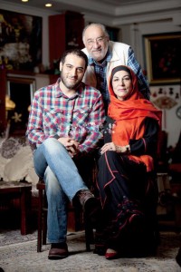 داریوش ارجمند و همسر و پسرش