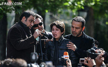 حواشی مراسم تشییع پیکر عسل بدیعی