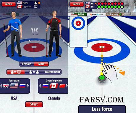 دانلود بازی ورزشی و بسیار جذاب Curling3D v2.0.18 (اندروید) دانلود بازی Curling3D v2.0.18