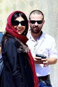 آزاده صمدی و همسرش هومن سیدی