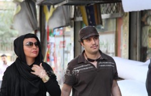 جواد عزتی و همسرش مه لقا باقری