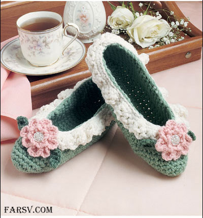 مدل های زیبای کفش های بافتنی