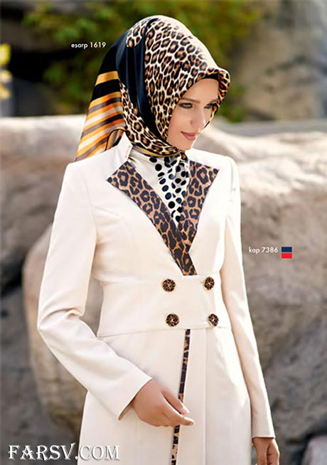 جدیدترین مدل های مانتو با پوشش حجاب