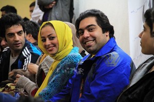 نفیسه روشن و همسرش