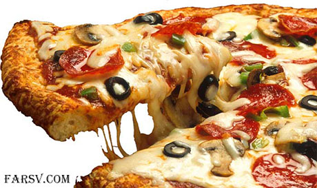 پرتره چهره های معروف بر روی پیتزا