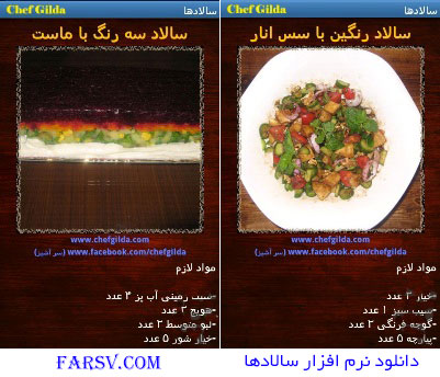 دانلود نرم افزار سالادها برای اندروید