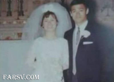 عکس بروسلی و همسرش