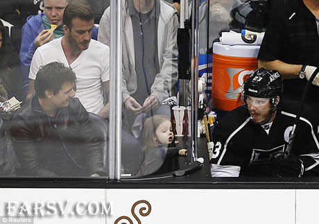 عکس دیوید بکهام و دخترش