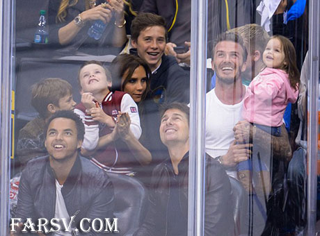 عکس دیوید بکهام و دخترش