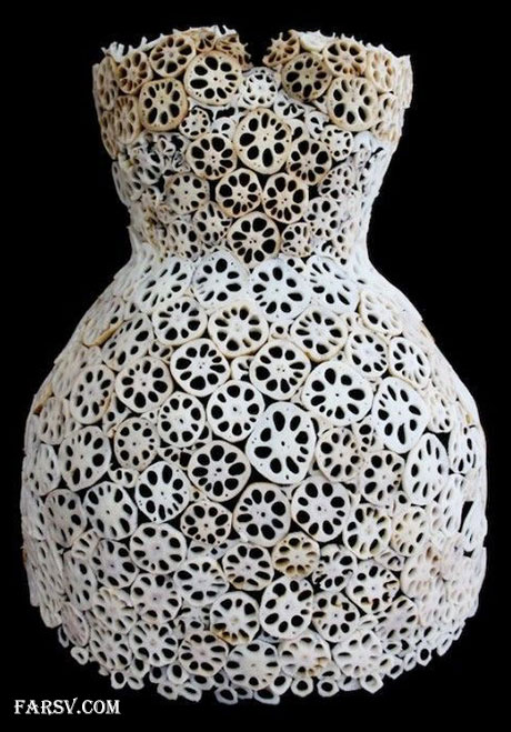 لباس های مجلسی زنانه ساخته شده از مواد خوراکی! مدل های زیبا لباس های مجلسی زنانه با مواد خوراکی