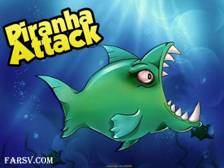 بازی اندرویدی حمله ماهیان گوشتخوار Piranha Attack