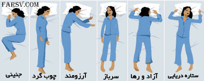 روانشناسی طرز خوابیدن