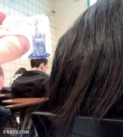 عکس های جالب شوخی با همکلاسی ها سر کلاس درس! شوخی با همکلاسی ها