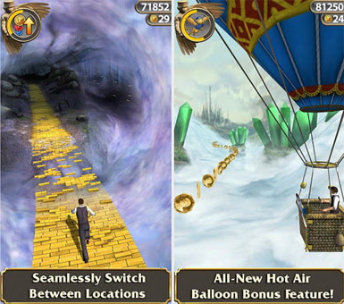 دانلود بازی پرطرفدار و فوق العاده مهیج Temple Run Oz (اندروید) دانلود بازی گرافیکی Temple Run Oz برای اندروید