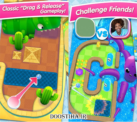 دانلود رایگان بازی جدید و زیبای گلف Mini Golf MatchUp 1.2.4 (اندروید) دانلود بازی گلف برای اندروید Mini Golf MatchUp