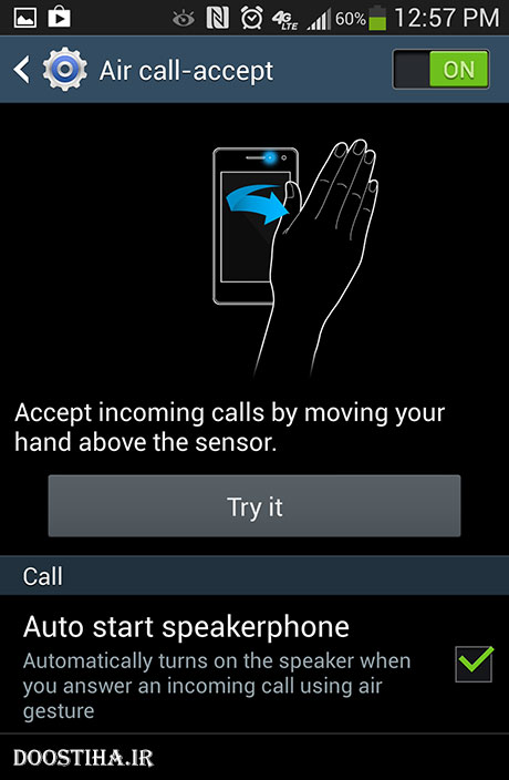 پاسخگویی به تماس ها بدون لمس صفحه با Air Call-Accept 1.10 نرم افزار پاسخگویی به تماس بدون لمس صفحه Air Call-Accept