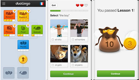 آموزش زبان های زنده دنیا Duolingo: Learn Languages Free
