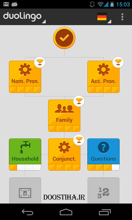 آموزش زبان های زنده دنیا Duolingo: Learn Languages Free
