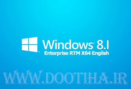 دانلود Microsoft Windows 8.1 Enterprise RTM Microsoft Windows 8.1 Enterprise RTM X64 VOLUME ENGLISH DVD