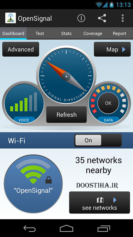 یافتن بهترین سیگنال با نرم افزار OpenSignal - 3G/4G/WiFi Maps 2.25 OpenSignal – 3G/4G/WiFi maps 2.25