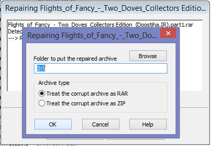 تعمیر فایل های فشرده رر با درصد ریکاوری