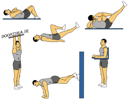 آب کردن چربی شکم با حرکات ورزشی