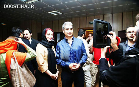 مهدی پاکدل و همسرش