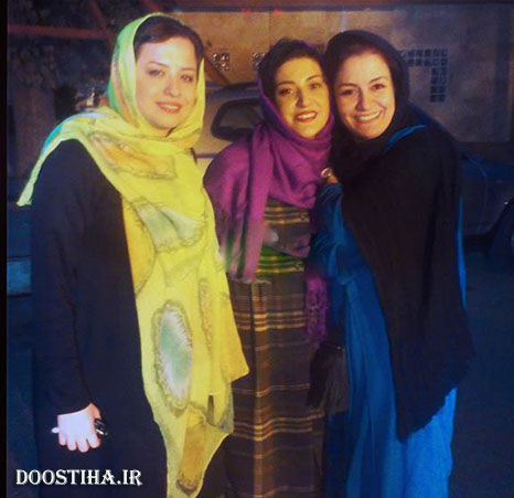 مریلا زارعی در کنار مهراوه شریفی نیا