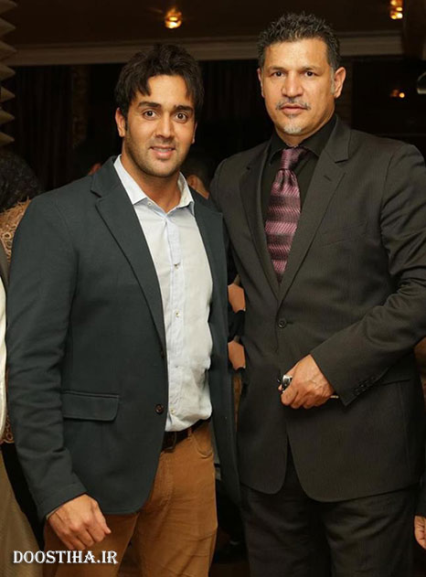 علی دایی در کنار پوریا پورسرخ