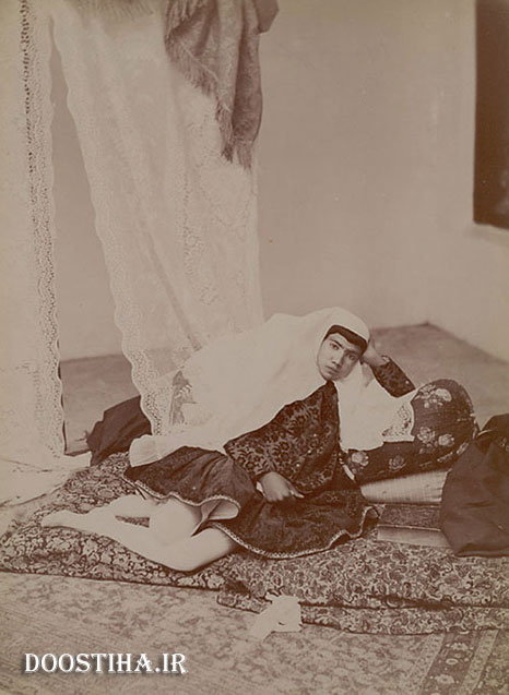 عکس های زیر خاکی از دختران ایران در دوره قاجار! دختر یک شاهزاده عصر قاجار