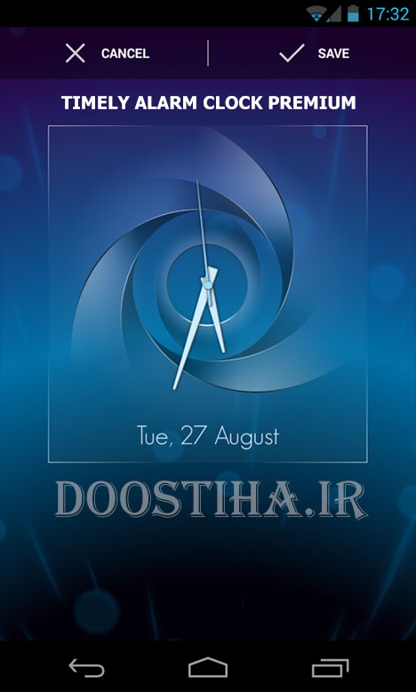 هشدار دهنده جالب برای اندروید Timely Alarm Clock Premium v1.2.2 ساعت هشدار دهنده برای اندروید Timely Alarm Clock Premium