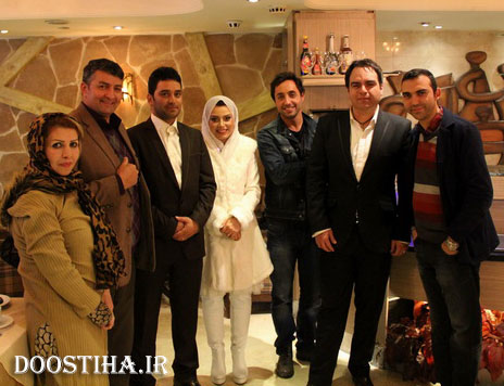 حمید ماهی صفت و همسرس در عروسی مجری مشهور