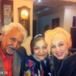 بهنوش بختیاری در کنار پدر و مادرش