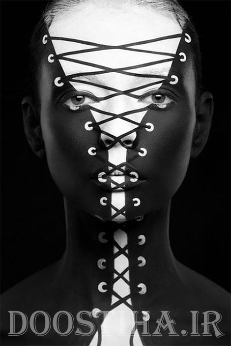 نقاشی های سه بعدی روی صورت