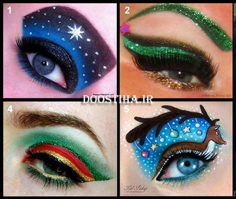 آرایش و نقاشی عجیب و دیدنی روی چشم