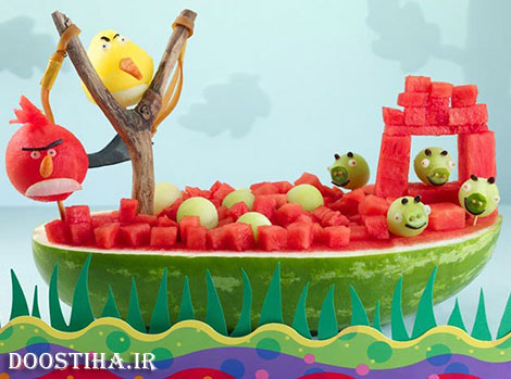 تزئین های زیبا هندوانه برای شب یلدا