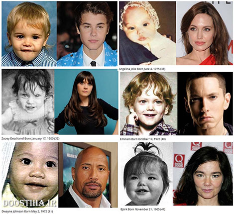 عکس های جالب از دوران کودکی ستاره های هالیوود عکس کودکی ستارگان هالیوود