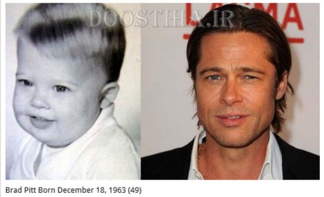 عکس کودکی ستارگان هالیوود