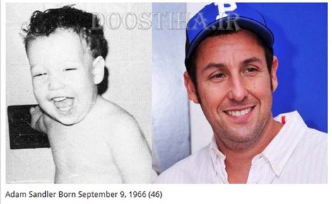 عکس کودکی ستارگان هالیوود